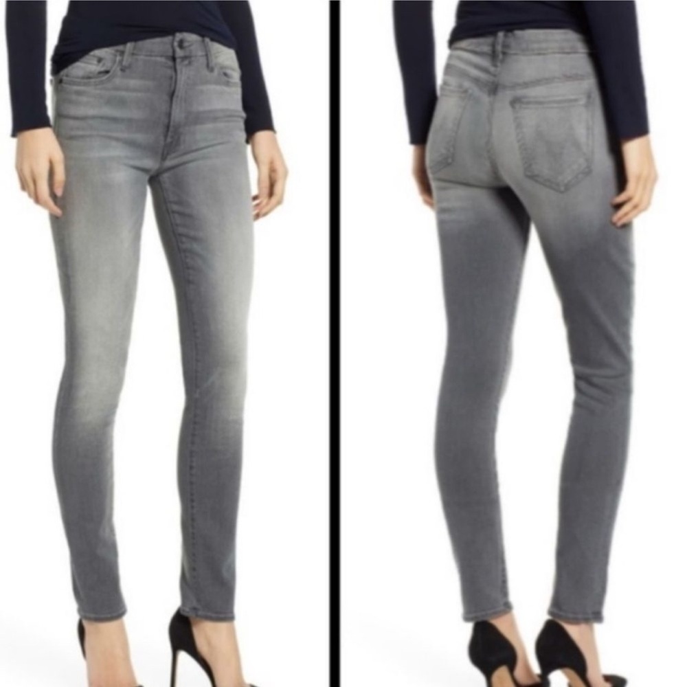 MOTHER The Looker Ghostcats II Skinny Low Rise Grey Wash Jeans Size 27